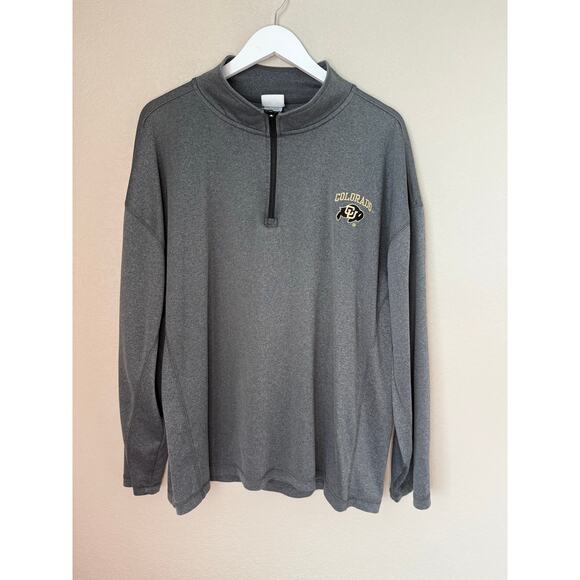 University of Colorado 1/4 Pullover Size 2XL Men’s Gray Buffalos Buffs Football - Picture 1 of 5